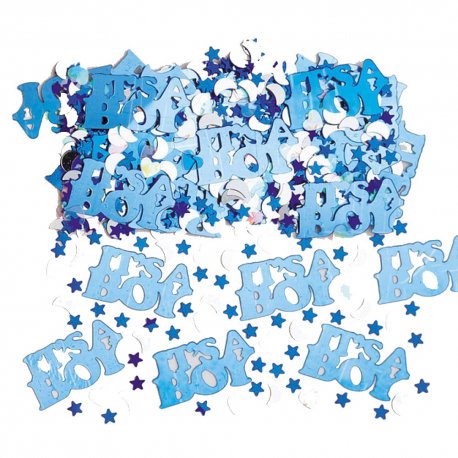 Confeti bleu "It's a boy" pentru party si evenimente, Amscan 36034