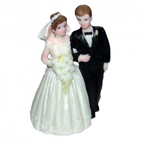 Figurina tort nunta cu Mire si Mireasa