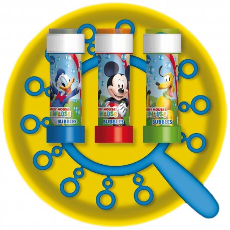 Joc party Mickey Mouse, Frisbee & Baloane de Sapun Gigant, Dulcop 110500