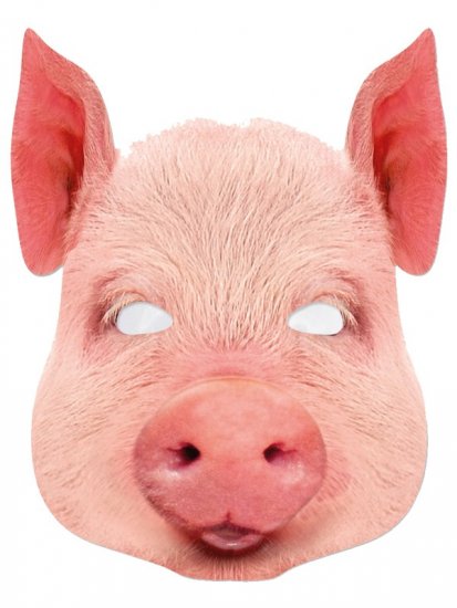 Masca carton animale porc