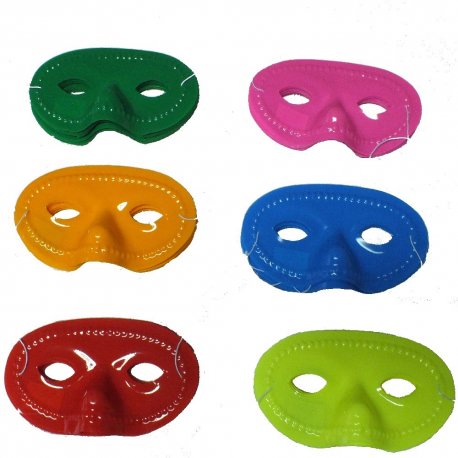 Set 6 masti plastic pentru petrecere - diverse culori