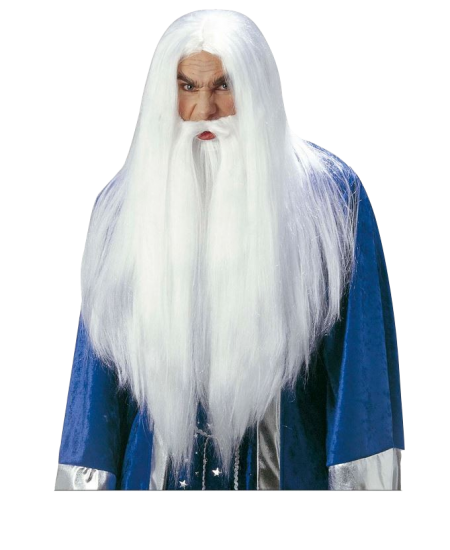 peruca-vrajitor-alba-cu-barba-lunga-premium