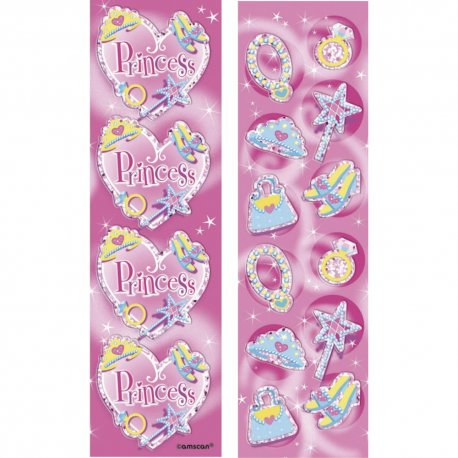 Stickere decorative pentru copii - Princess, Set 8 buc