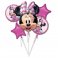 Buchet baloane folie Minnie Mouse 5 bucati