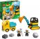 Lego duplo  camion si excavator pe senile 10931