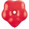 Set 25 baloane latex floare 41 cm, GEO Blossom Red