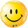 Balon folie 45 cm Smiley Face Galben