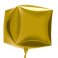 Balon folie Cubez 3D Auriu, 45 cm