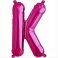 Balon folie litera K magenta  41 cm