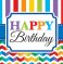 Set 16 servetele party decorative colorate Happy Birthday