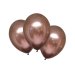 Baloane latex 28 cm Chrome Rose Copper set 6 buc