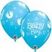 Set 25 baloane latex 28 cm  Bleu Baby Boy