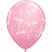 Set 50 baloane latex 13 cm inscriptionate It's a girl-a-round Pink