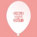 Set 8 baloane latex albe pentru burlacite - Girls Night Out