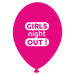 Set 8 baloane latex fuchsia pentru burlacite - Girls Night Out