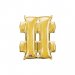 Balon Folie Simbol Hashtag Auriu - 41 cm
