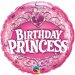 Balon mini folie Birthday Princess 23 cm