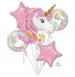 Baloane folie Magical Unicorn buchet