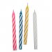 Lumanari aniversare pentru tort cu mesajul Happy Birthday, Amscan INT170701, Set 12 buc