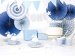 set-3-decoratiuni-din-hartie-rozete-evantai-albastre-light-cornflower-blue